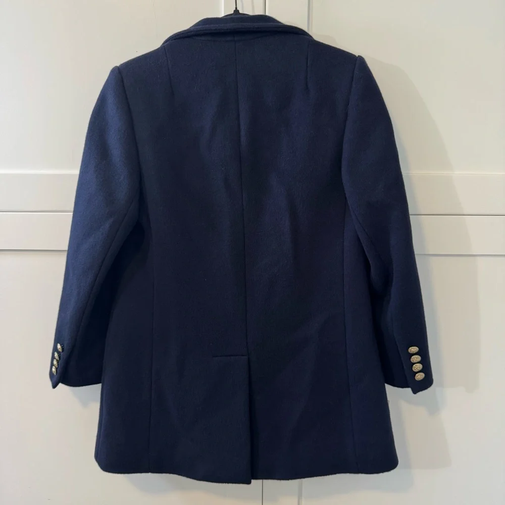 Vintage Wool Womens Navy Peabody House Peacoat Gold Button Size 3/4 - Picture 3 of 15